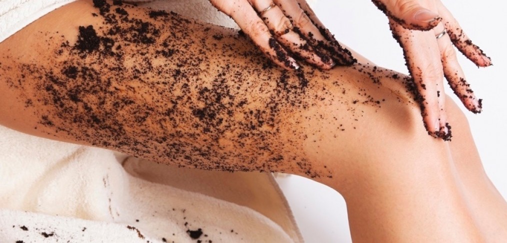 Coffee ground for cellulite